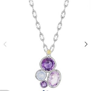 TACORI Silver Lilac Blossoms Amethyst Cluster Pendant